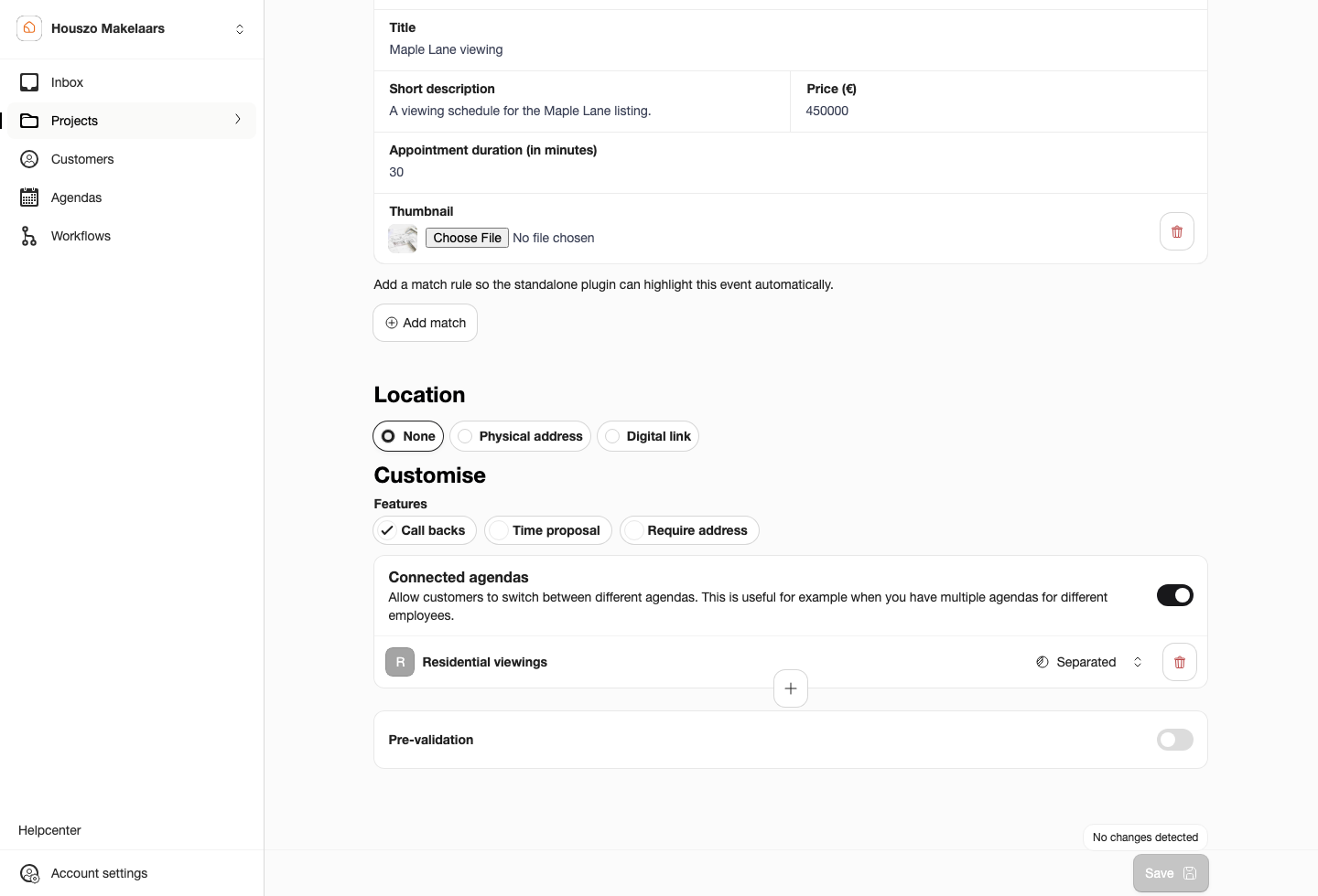 Project connected agendas